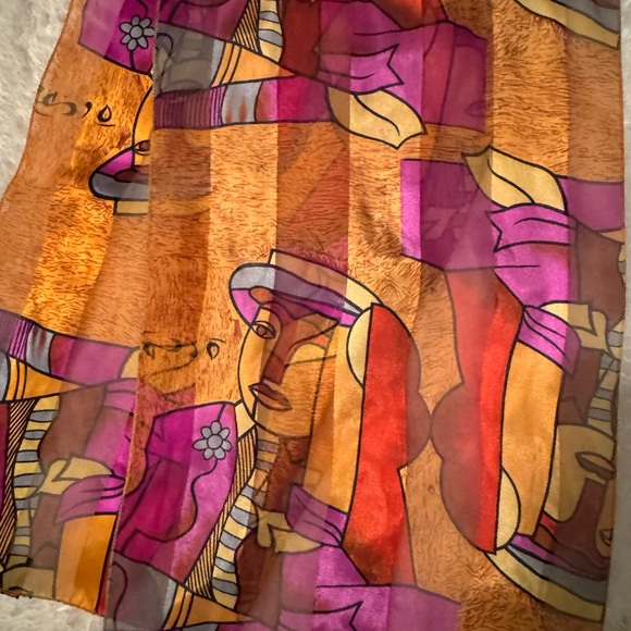 Pablo Picasso Art Ladies Scarf 58x13 New! - Picture 9 of 10